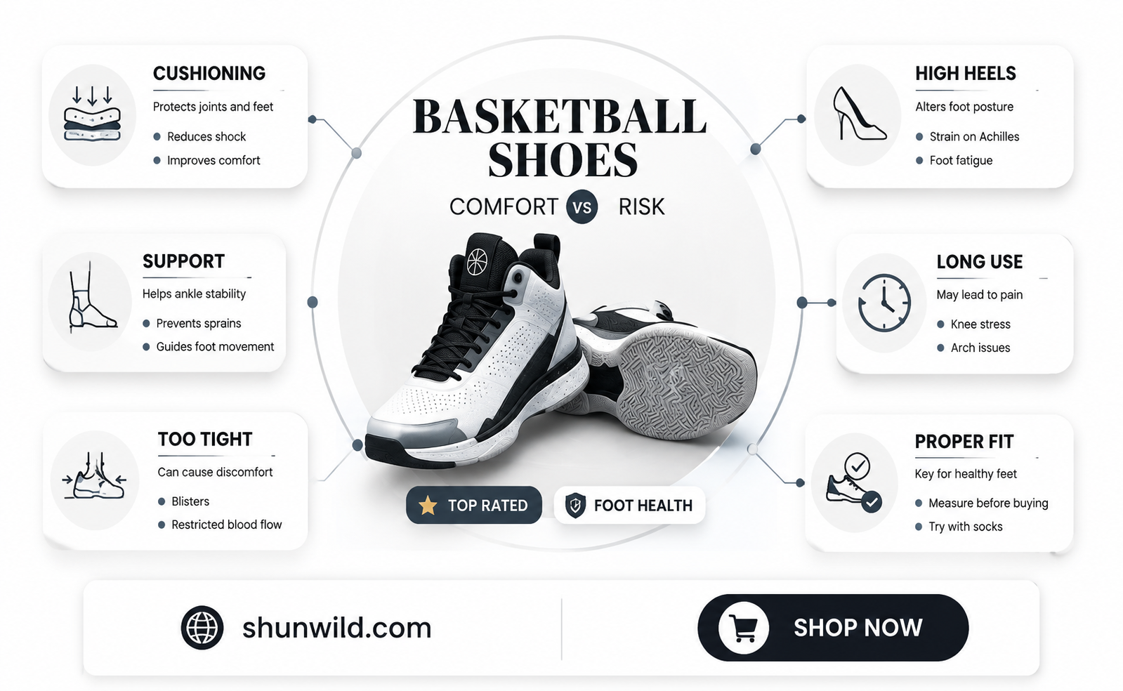 are basketball shoes bad for your feet