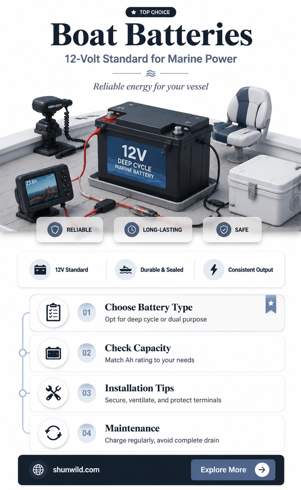 are boat batteries 12 volt