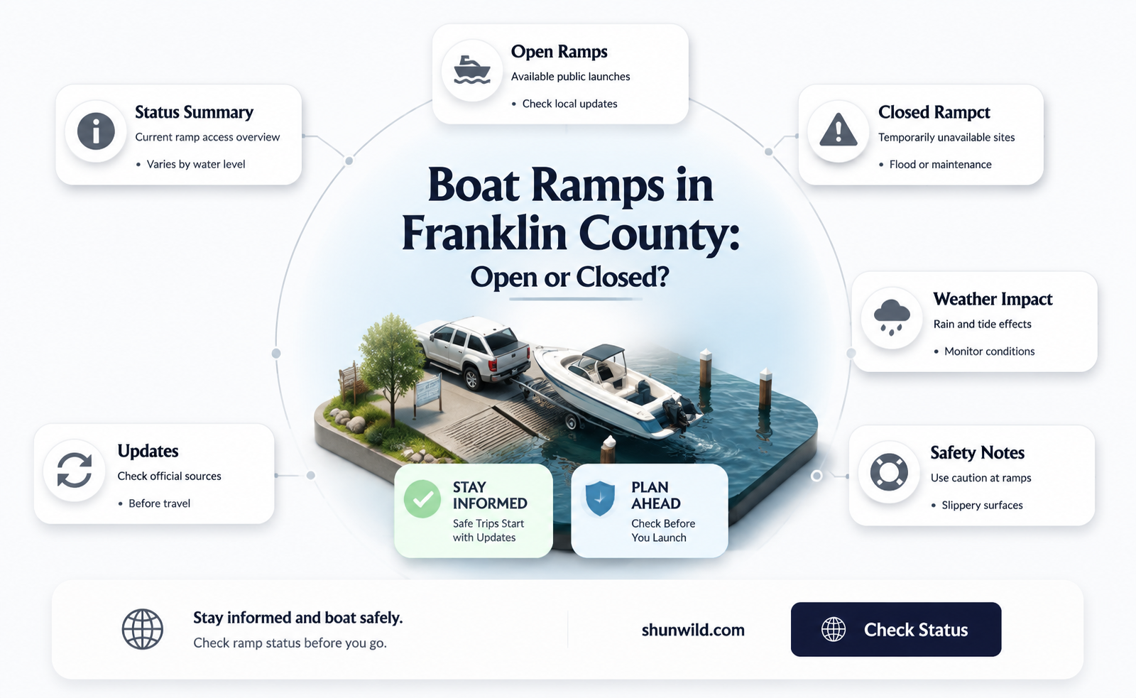 are franklin county boat ramps open