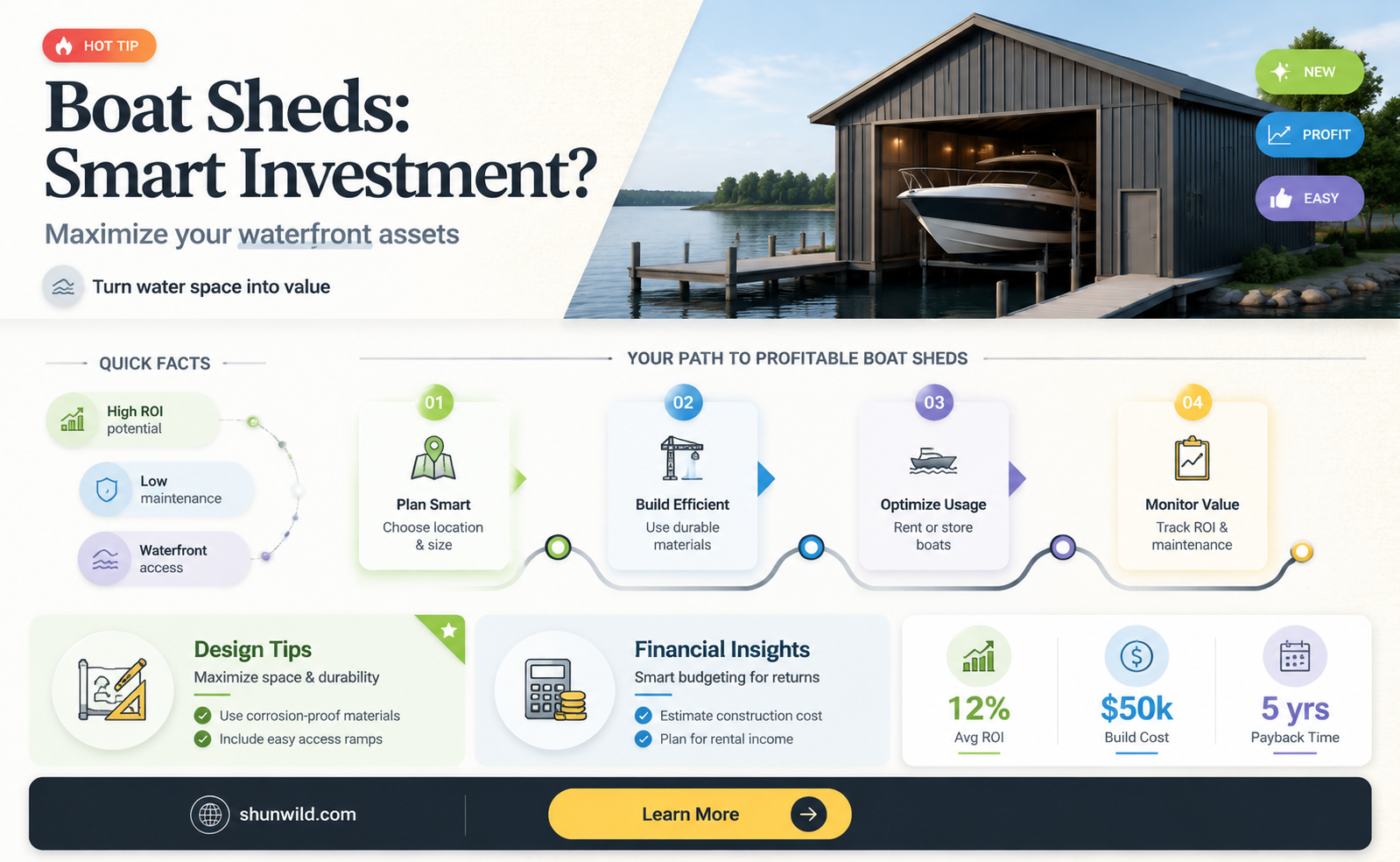 are boat sheds a good investment