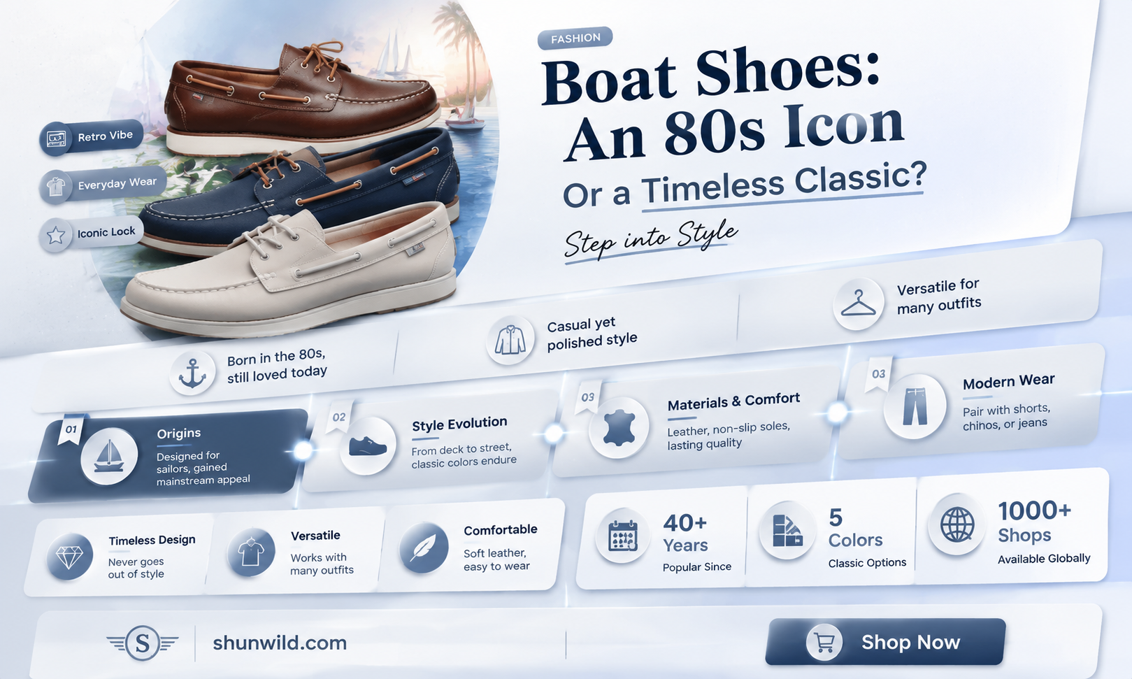 are boat shoes 80s