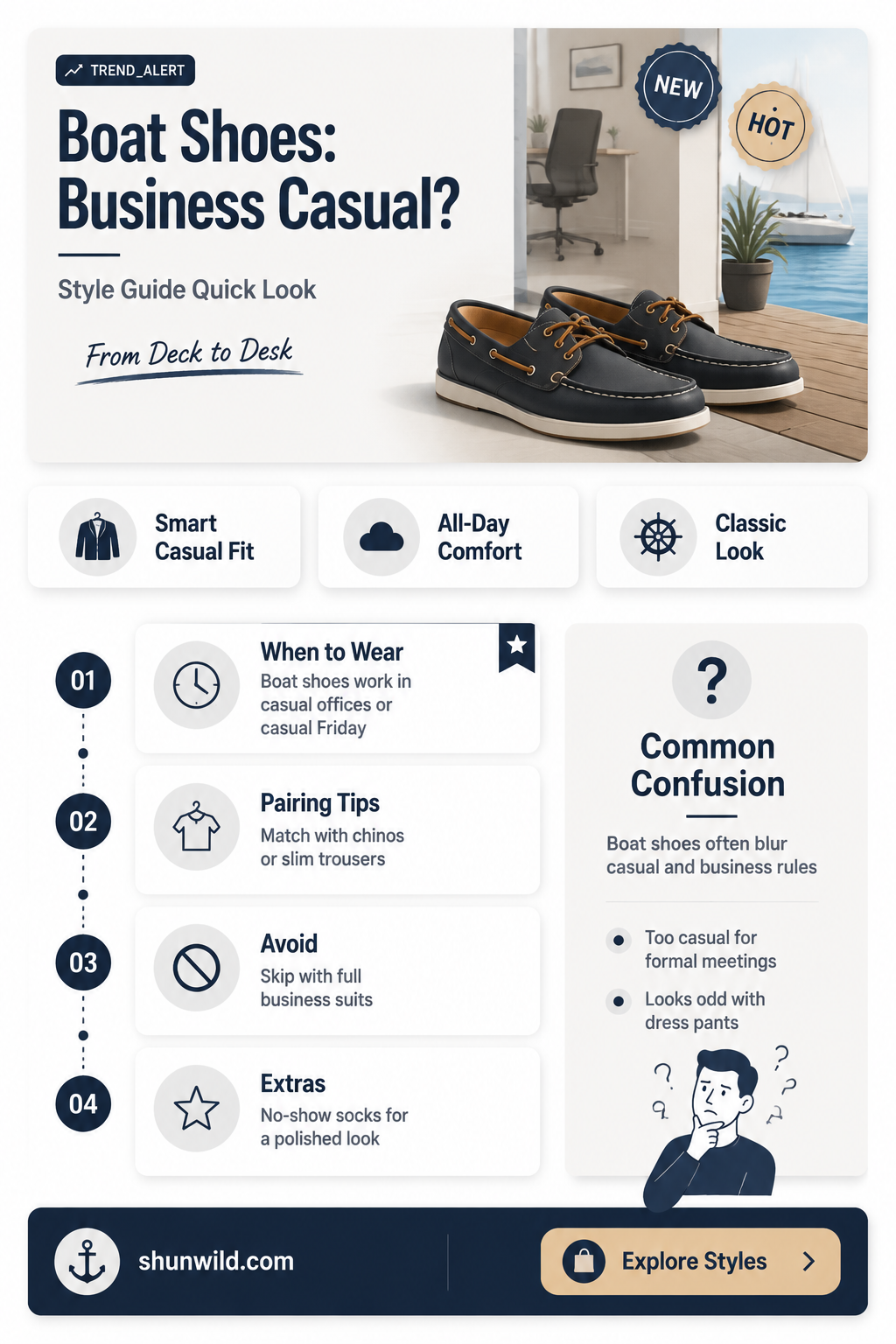 are boat shoes business casual