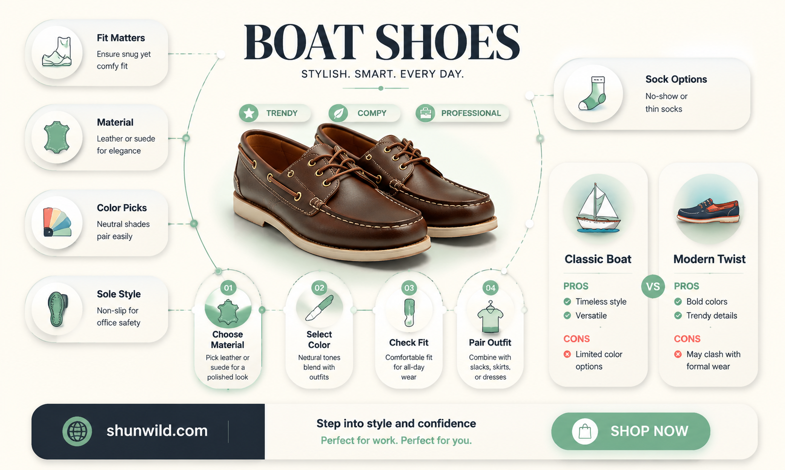 are boat shoes business casual female