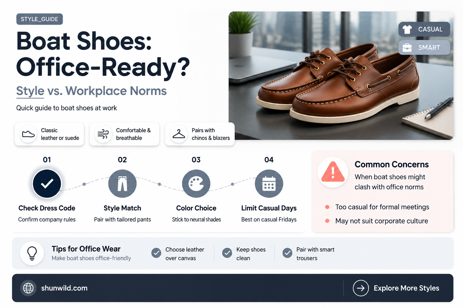 are boat shoes office appropriate
