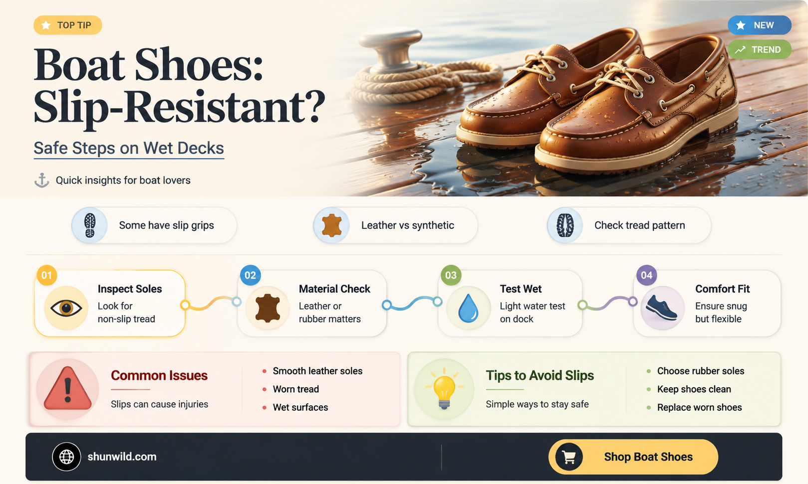 are boat shoes non slip