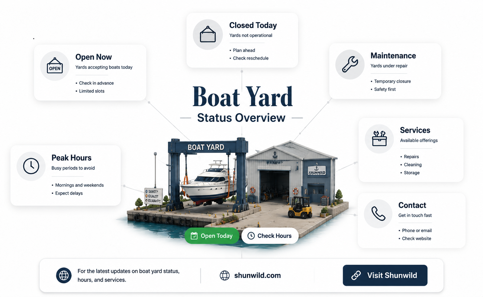 are boat yards open
