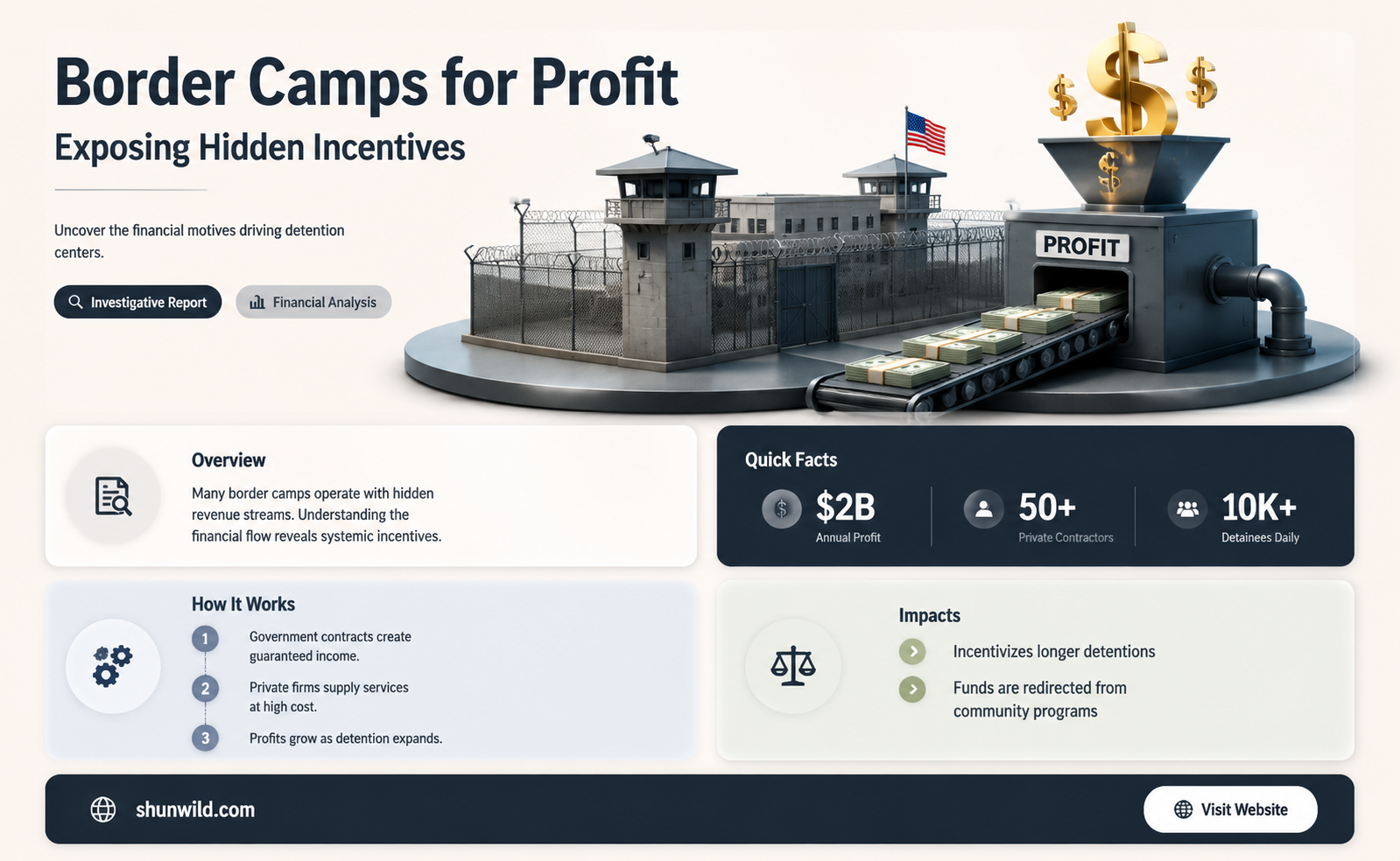 are border camps for profit
