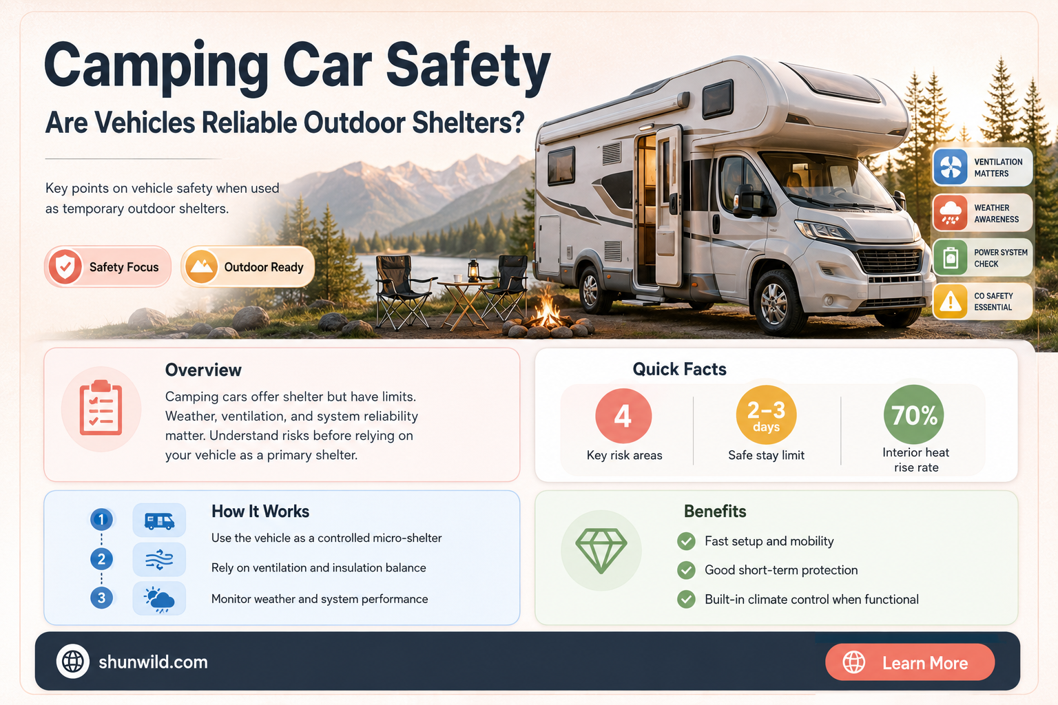 are cars safe during camping