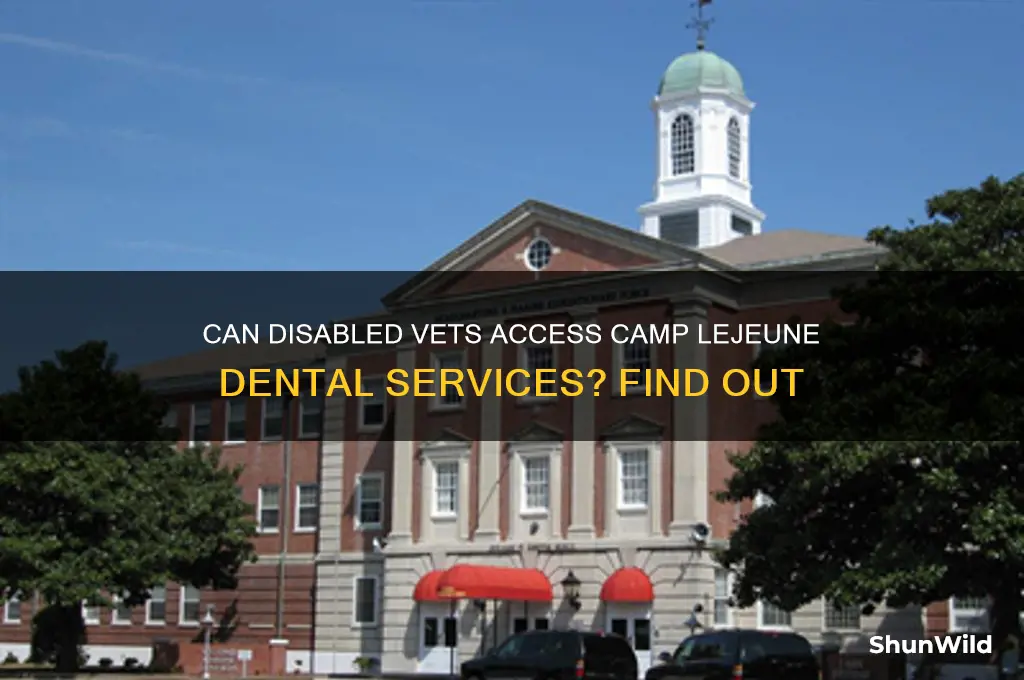 can 100 percent disabled vet use dental at camp lejeune