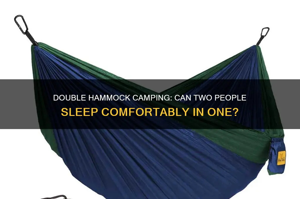 can 2 camp comfortably in 1 hammock