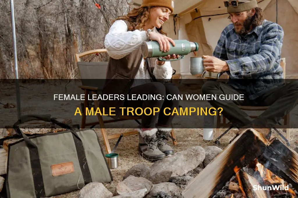 can 2 female leaders take a male teoop camping