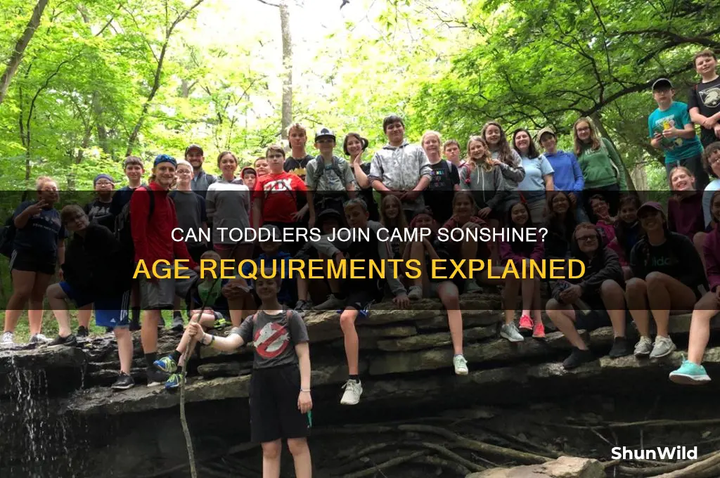 can 3 year olds attend camp sonshine