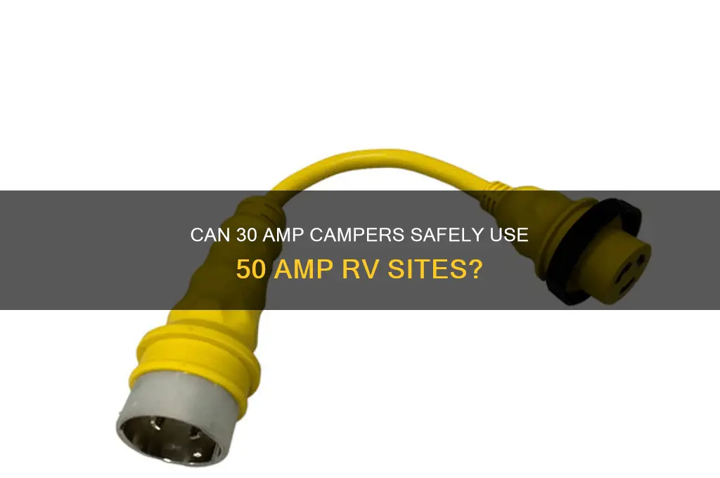 can 30 amp camper use 50 amp site