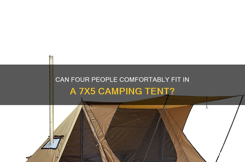 can 4 people fit in 7 x 5 camping area