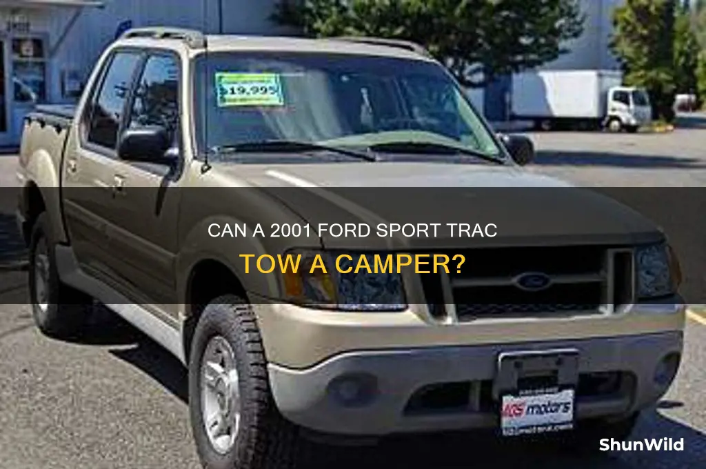 can a 2001 ford sport trac bumper tow a camper