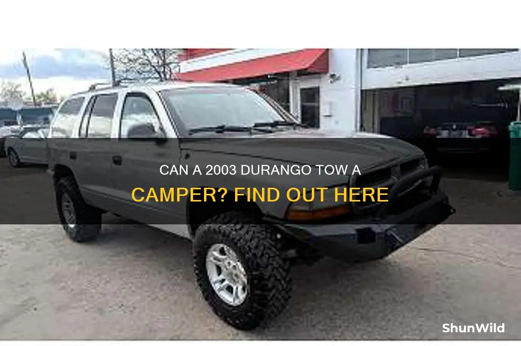 can a 2003 durango pull a camper