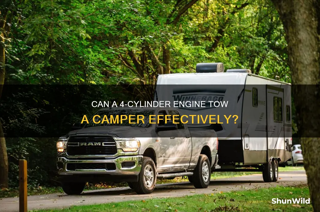 can a 4 cylinder pull a camper