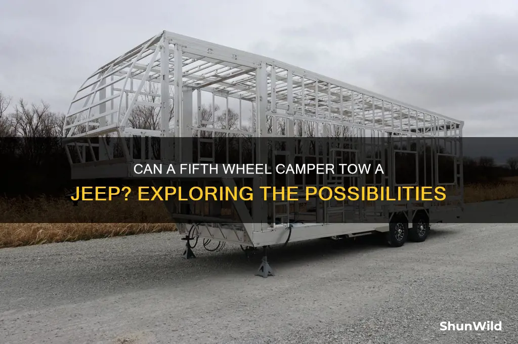 can a 5th wheel camper haul a jeep