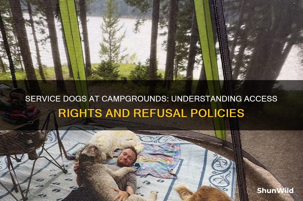 can a camp ground refuse a service dog