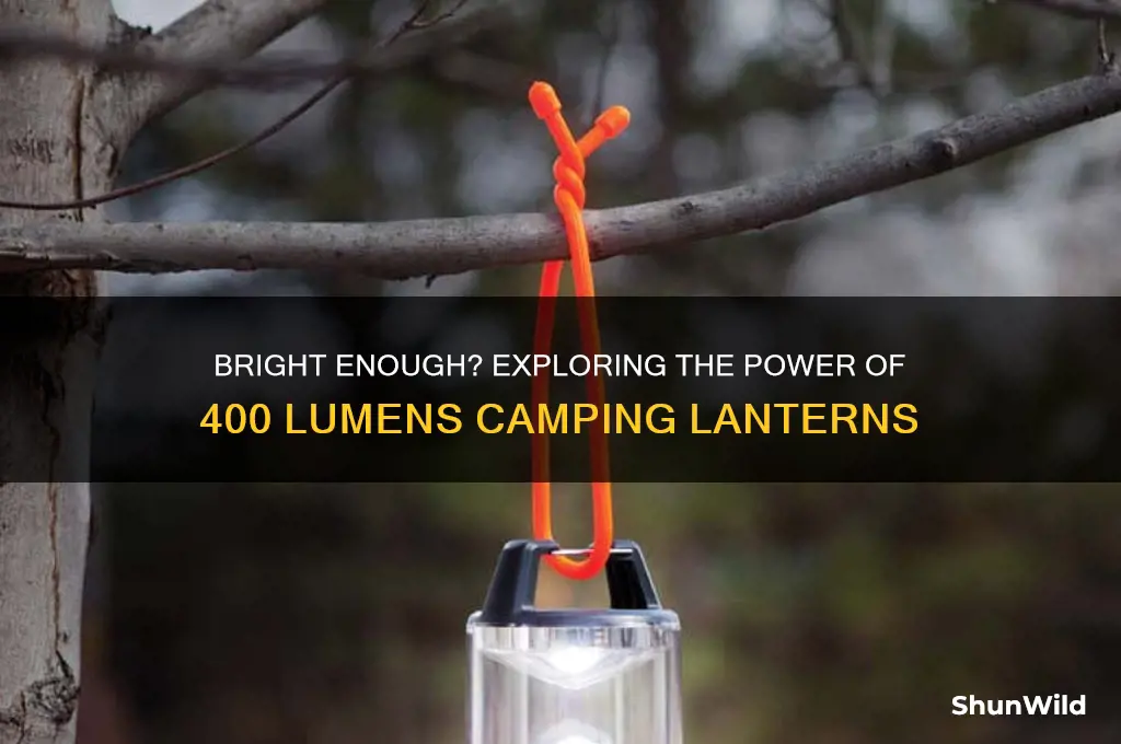 can a camping lantern 400 lumens
