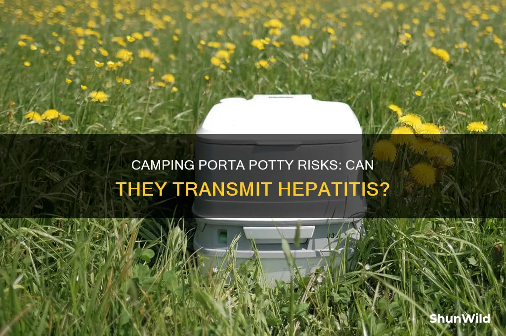 can a camping portapotty cause hepatitis