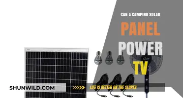 Can Camping Solar Panels Power Your TV? A Practical Guide
