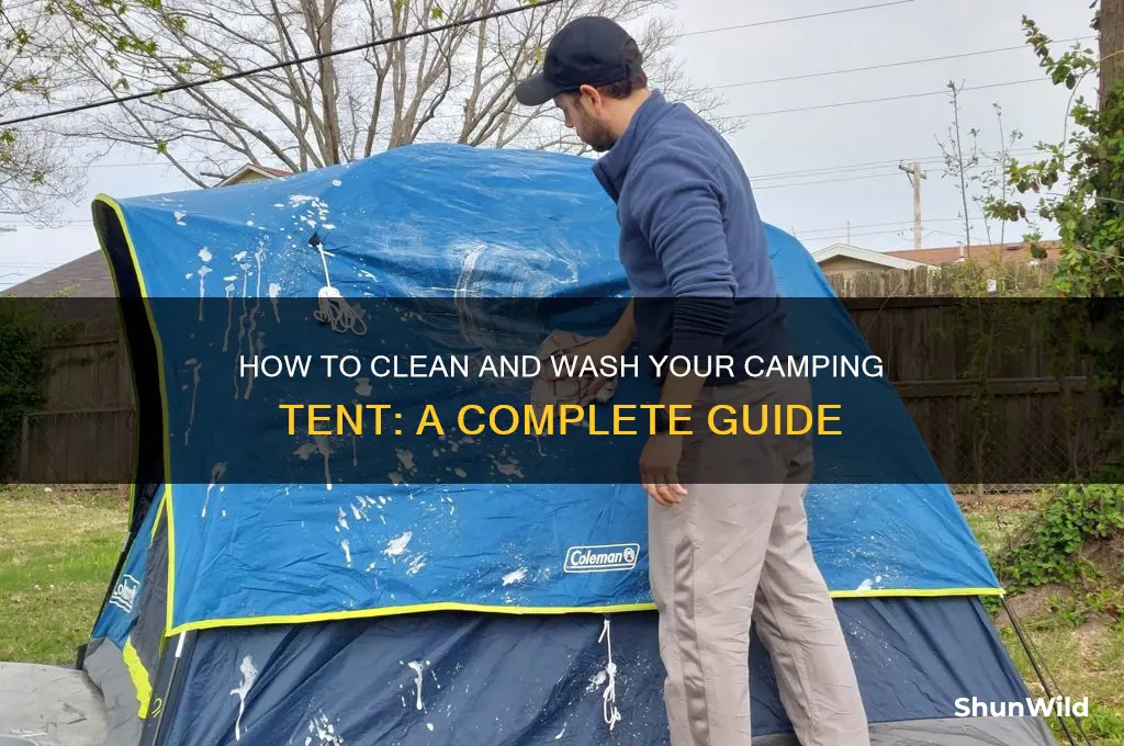 can a camping tent be washed