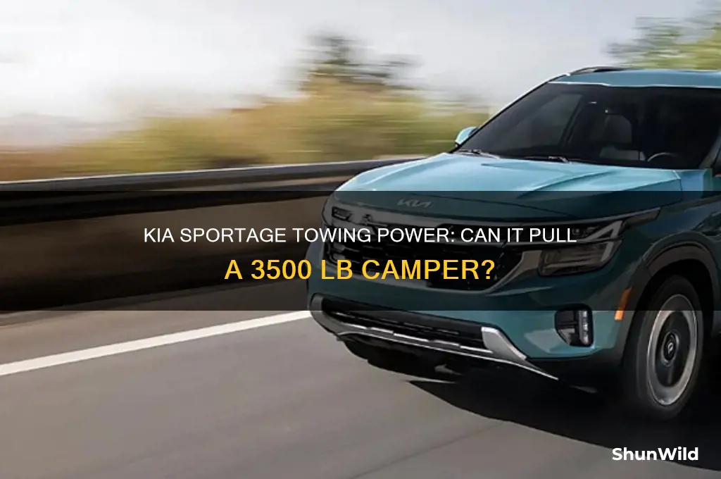 can a kia sportage pull a camper 3500 lb