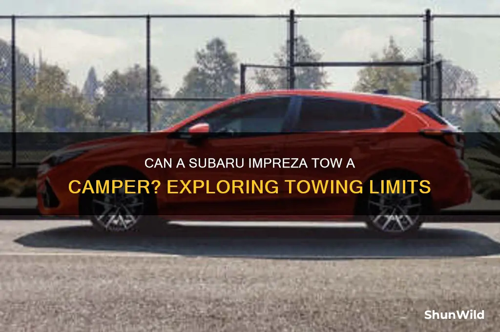 can a subaru impreza tow a camper