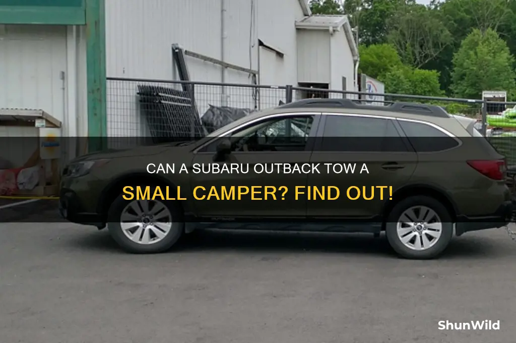 can a subaru outback tow a small camper
