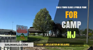Can a Town Legally Close a Public Park for Camp NJ?