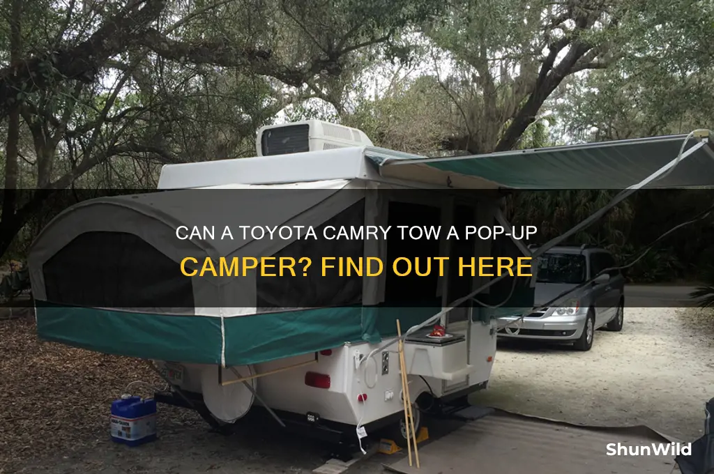 can a toyota camry pull a pop up camper