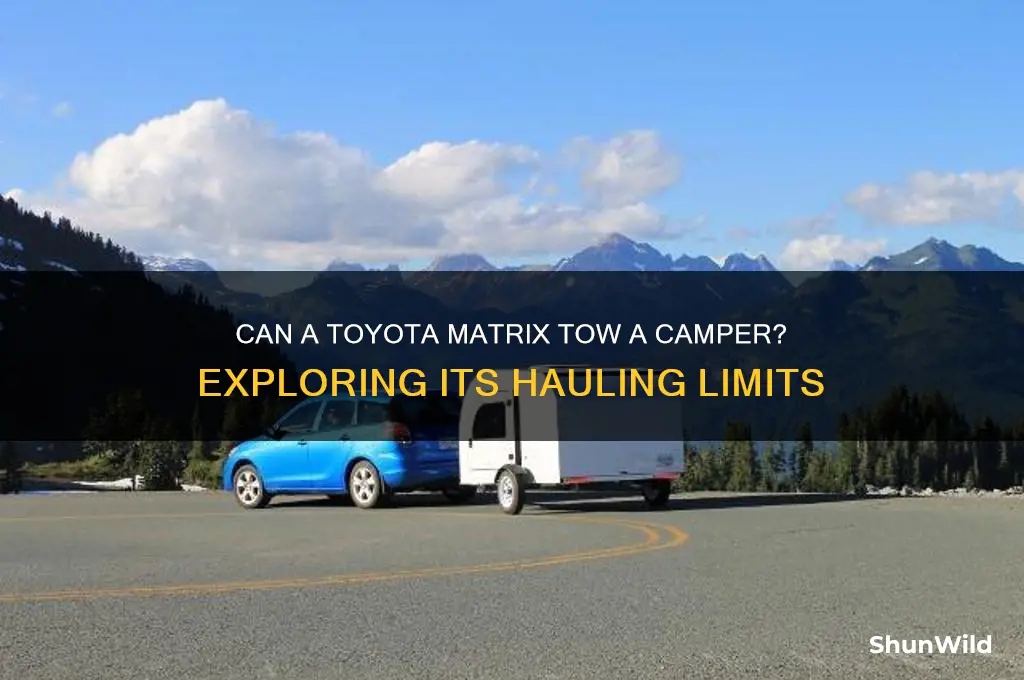 can a toyota matrix haul a camper