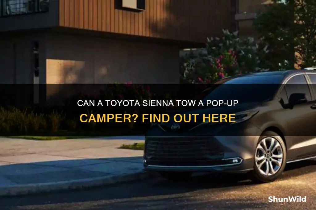 can a toyota sienna pull a pop up camper
