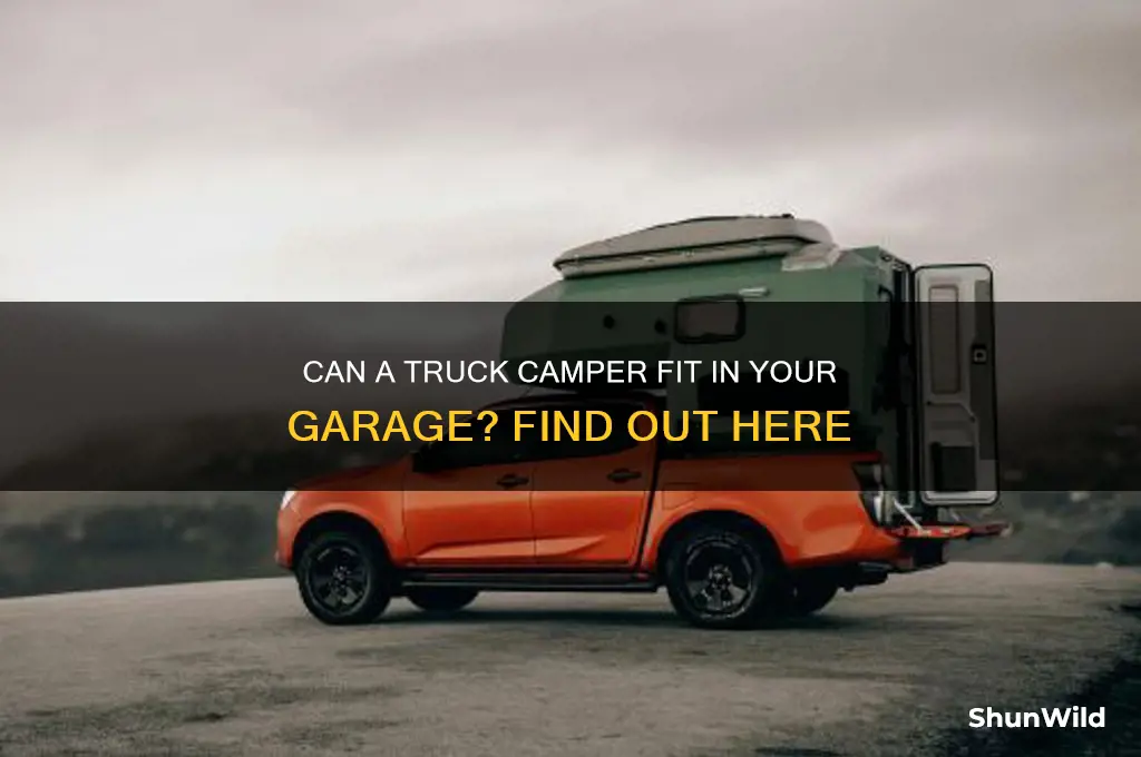can a truck camper fit in a garage