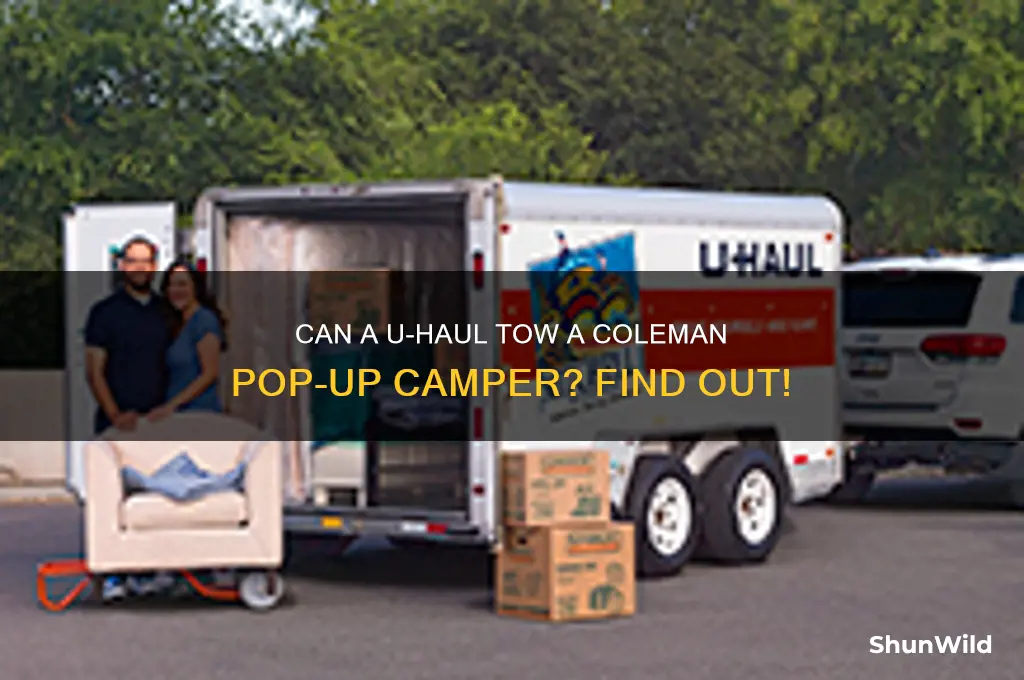 can a uhaul tow a coleman pop up camper