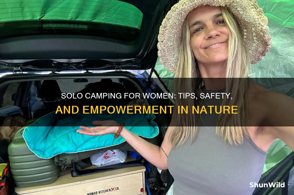 can a woman go camping alone