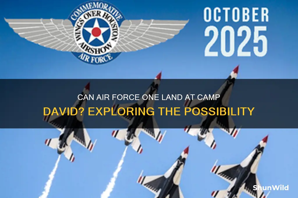 can air force one land at camp david