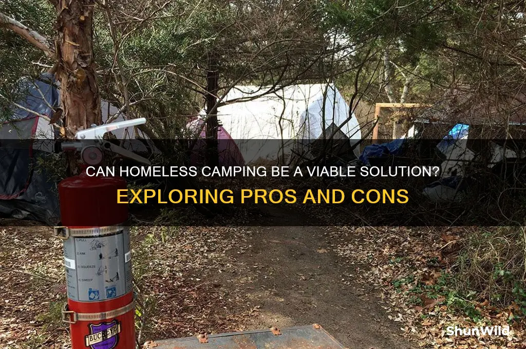 can an homeleas camping work