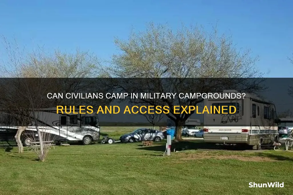 can any one camp in a mility campground