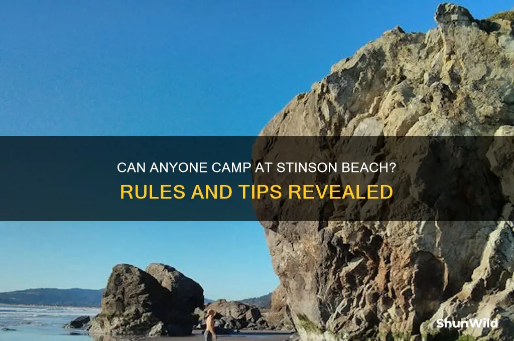 can anyone camp at stinson beach