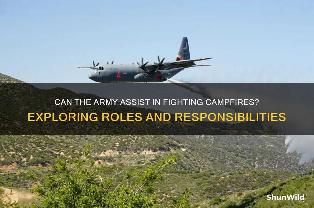 can army participate in putting out camp fire