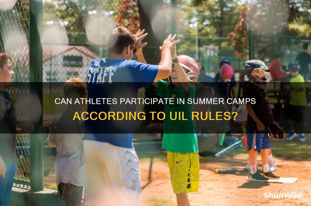 can athletes help with summer camps per uil