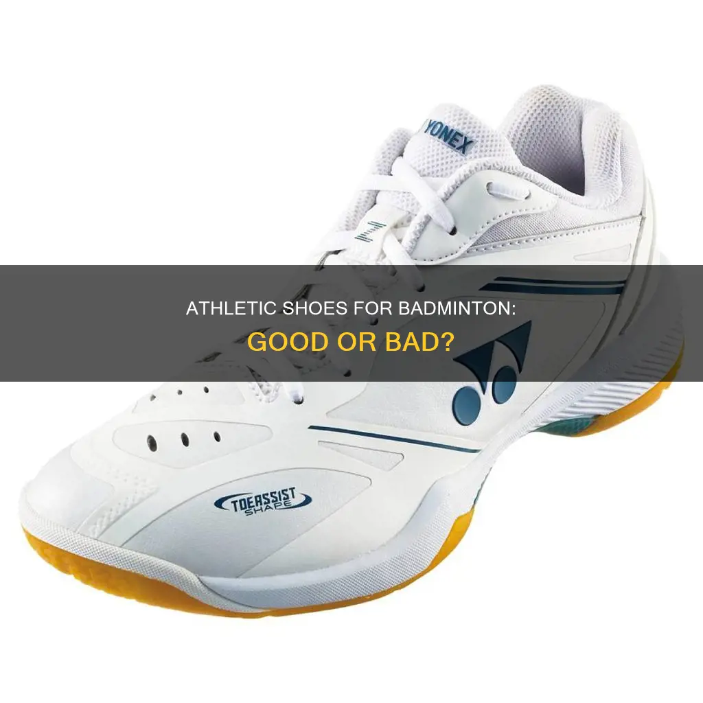 can athletic shooes play badminton