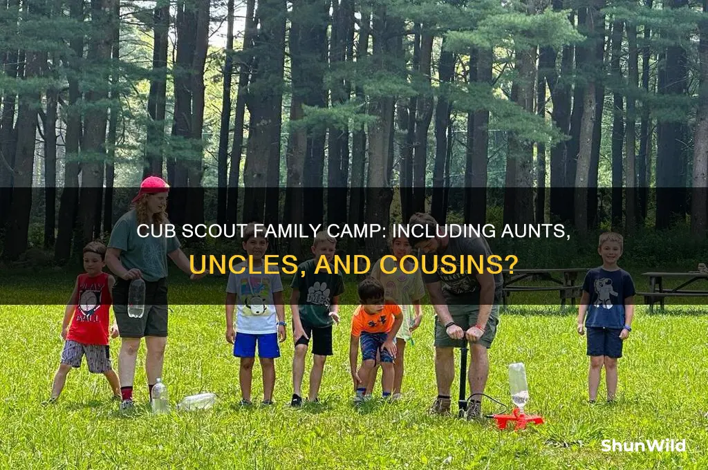 can aunts uncles cousins participate in cub scout family camp