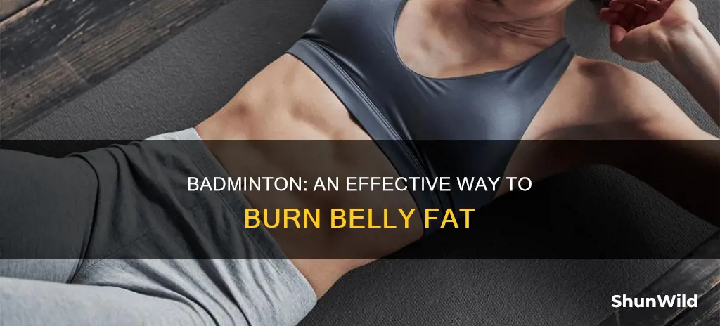can badminton reduce belly fat
