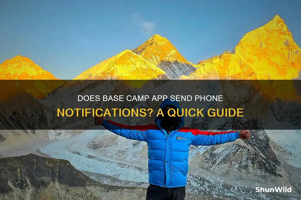 can base camp app send notifiactions to my phone