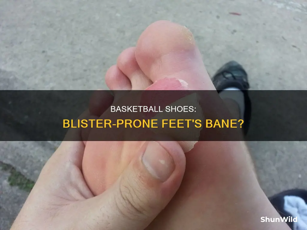 can basketball shoes blister feet