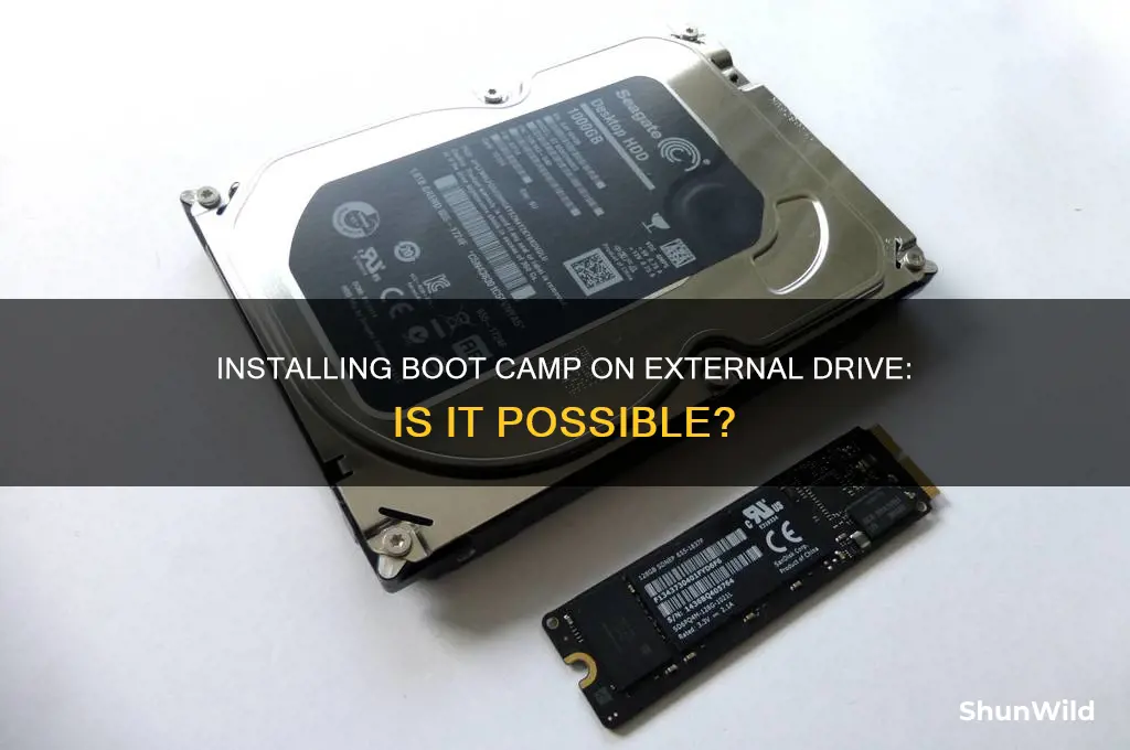 can boot camp be installed on an external drive