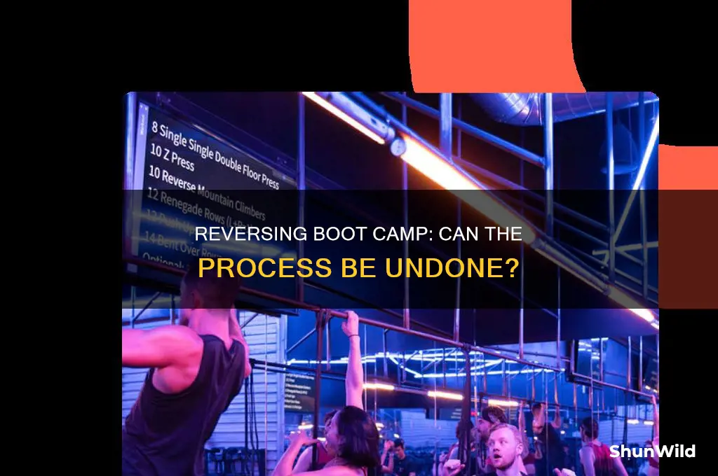 can boot camp be reversed